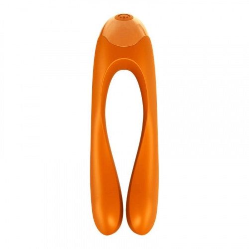 Satisfyer Candy Cane - Универсальный вибратор для пар оранжевый